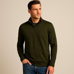 Banana Republic Luxury Touch Long Sleeve - Dark Green